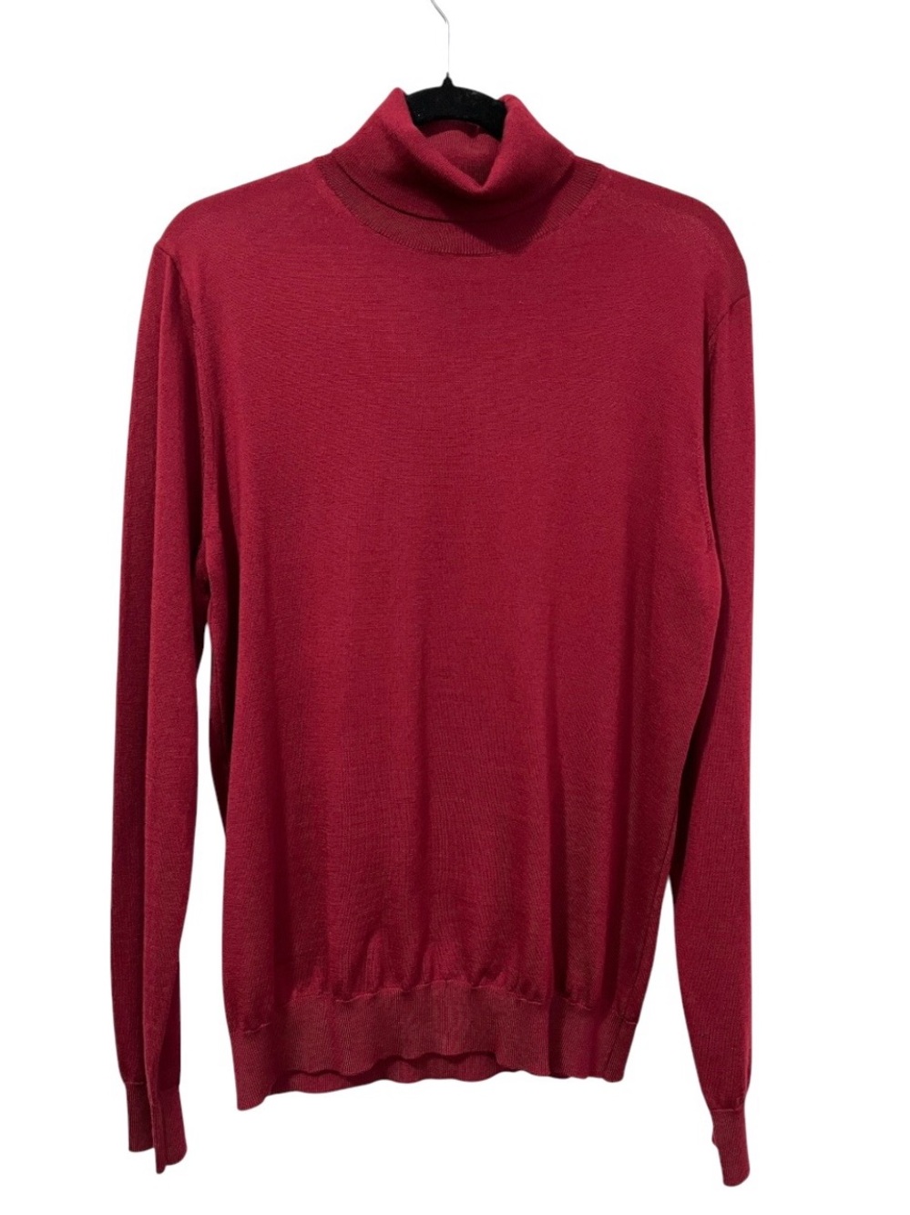 MNG Mango Merino Wool Burgundy Turtleneck Sweater